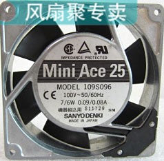 Sanyo 109S096 100V 7/6W  0.09/0.08A Cooling Fan Sanyo 109S096 100V 7/6W  0.09/0.08A Cooling Fan